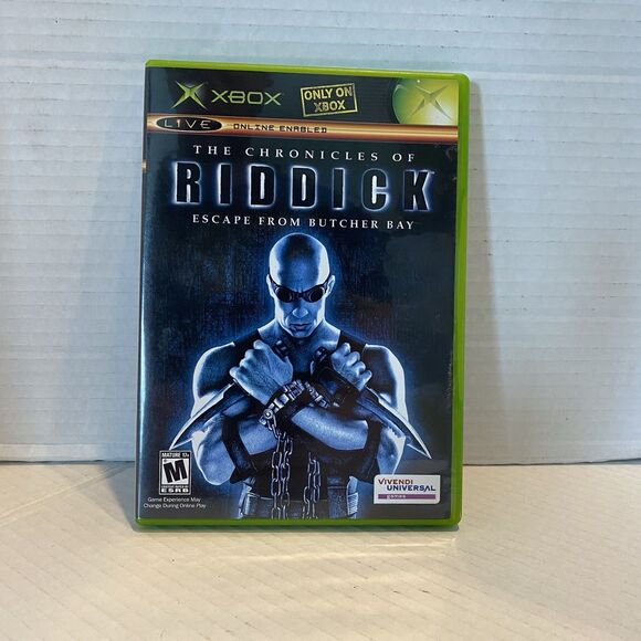 Chronicles of Riddick: Escape From Butcher Bay (Microsoft Xbox, 2004) Mint